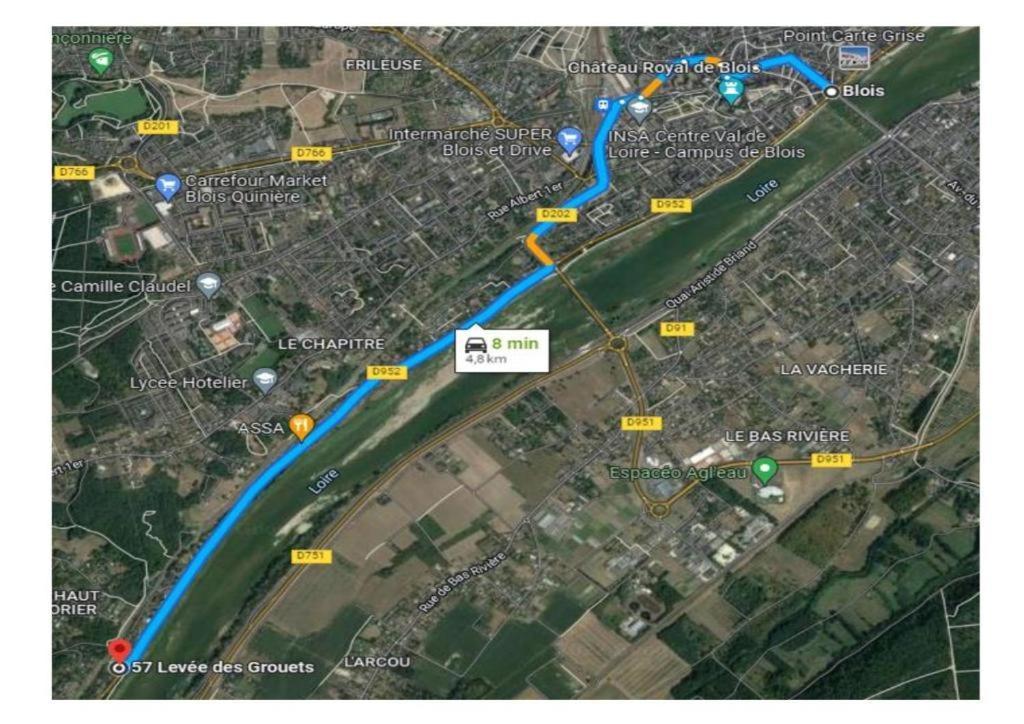 Appart 4 Chambres Parking Voitures Velos 10Min Blois Esterno foto